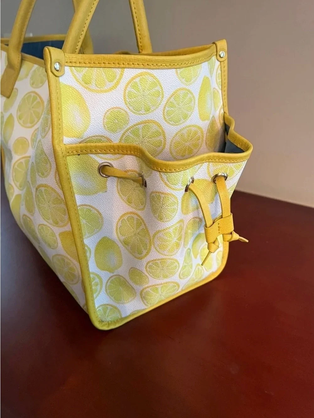 Dooney & Bourke Yellow Lemon Print Tote